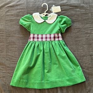 Pair of Green Corduroy Holiday Dresses NWT (6) and Like New (4)
